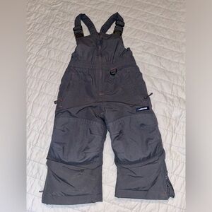 Lands End kids toddler bib snowsuit winter overalls